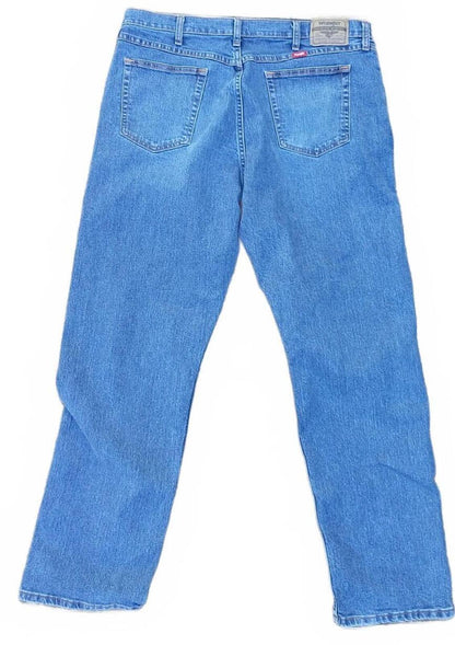 Wrangler Five Star Men's Relaxed Fit Jeans Blue Flex Stretch Denim W38 L32