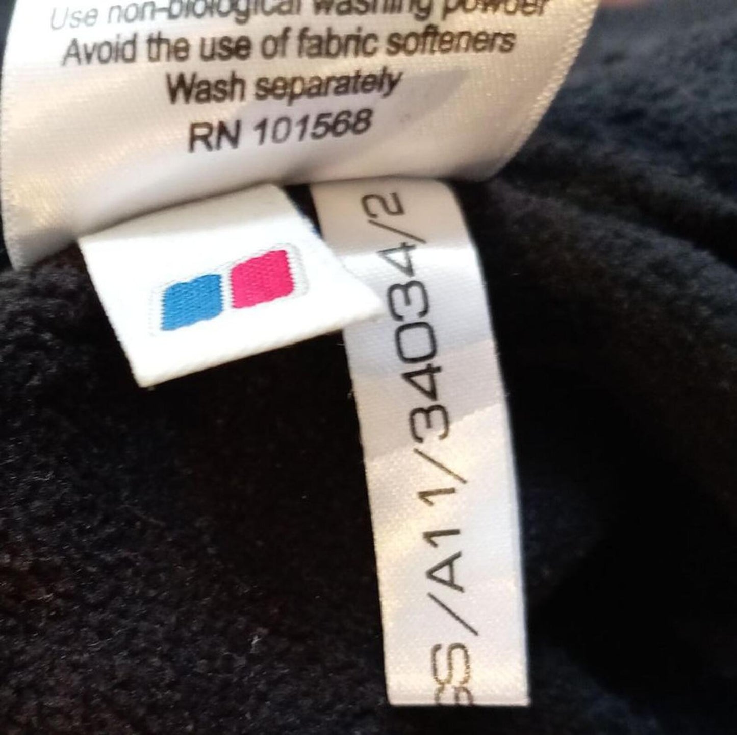 Vintage Berghaus Total Oil Gas Full Zip Fleece Jacket Black Men's Small E&P