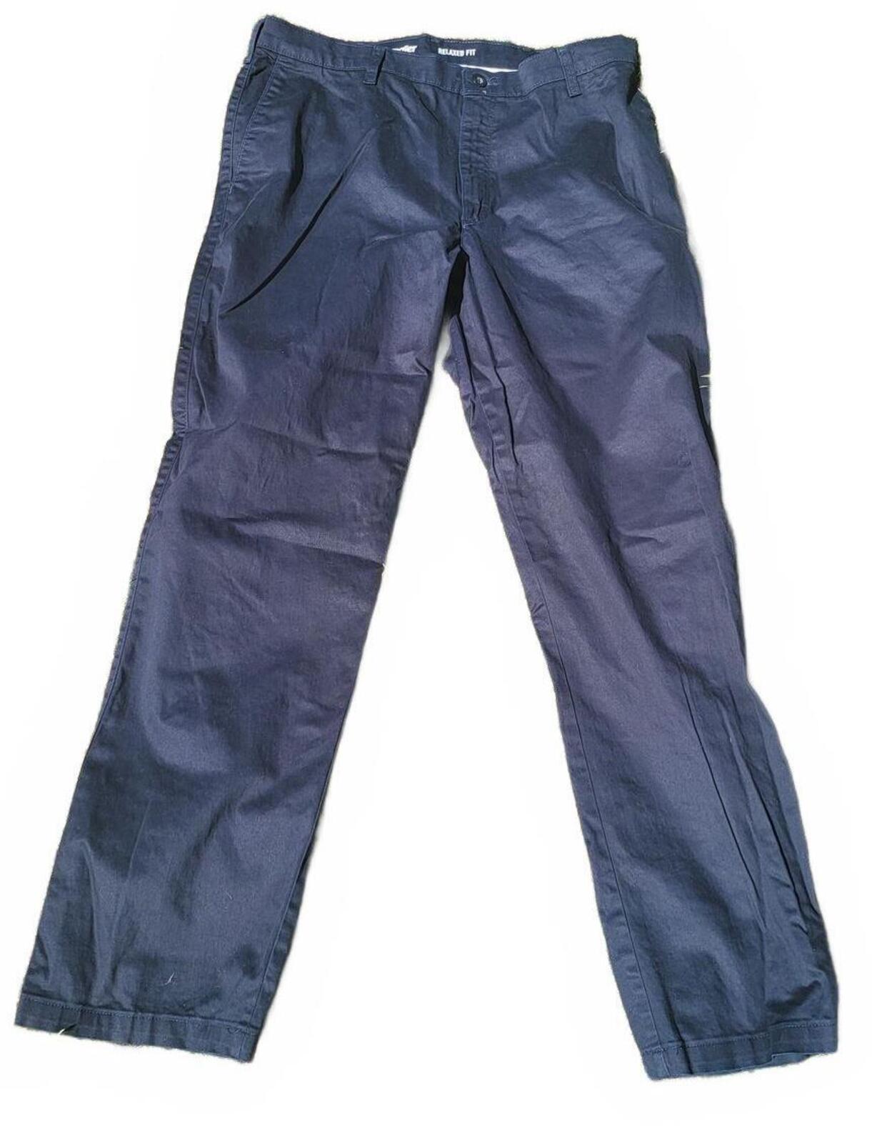 Wrangler Men's Black Stretch Trousers 5-Pocket Chino Style W36 L32 Great Cond