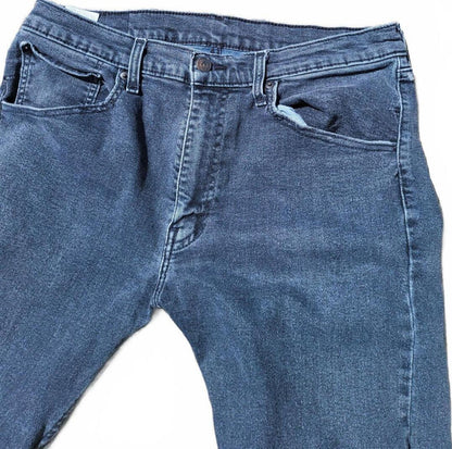Levi’s 513 Slim Straight Jeans W34 L30 – Custom Raw Hem – Embroidered Detail