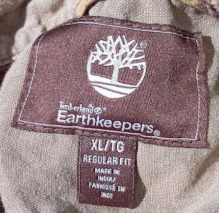 Timberland Earthkeepers Shirt – XL – Khaki – Regular Fit – 2000s