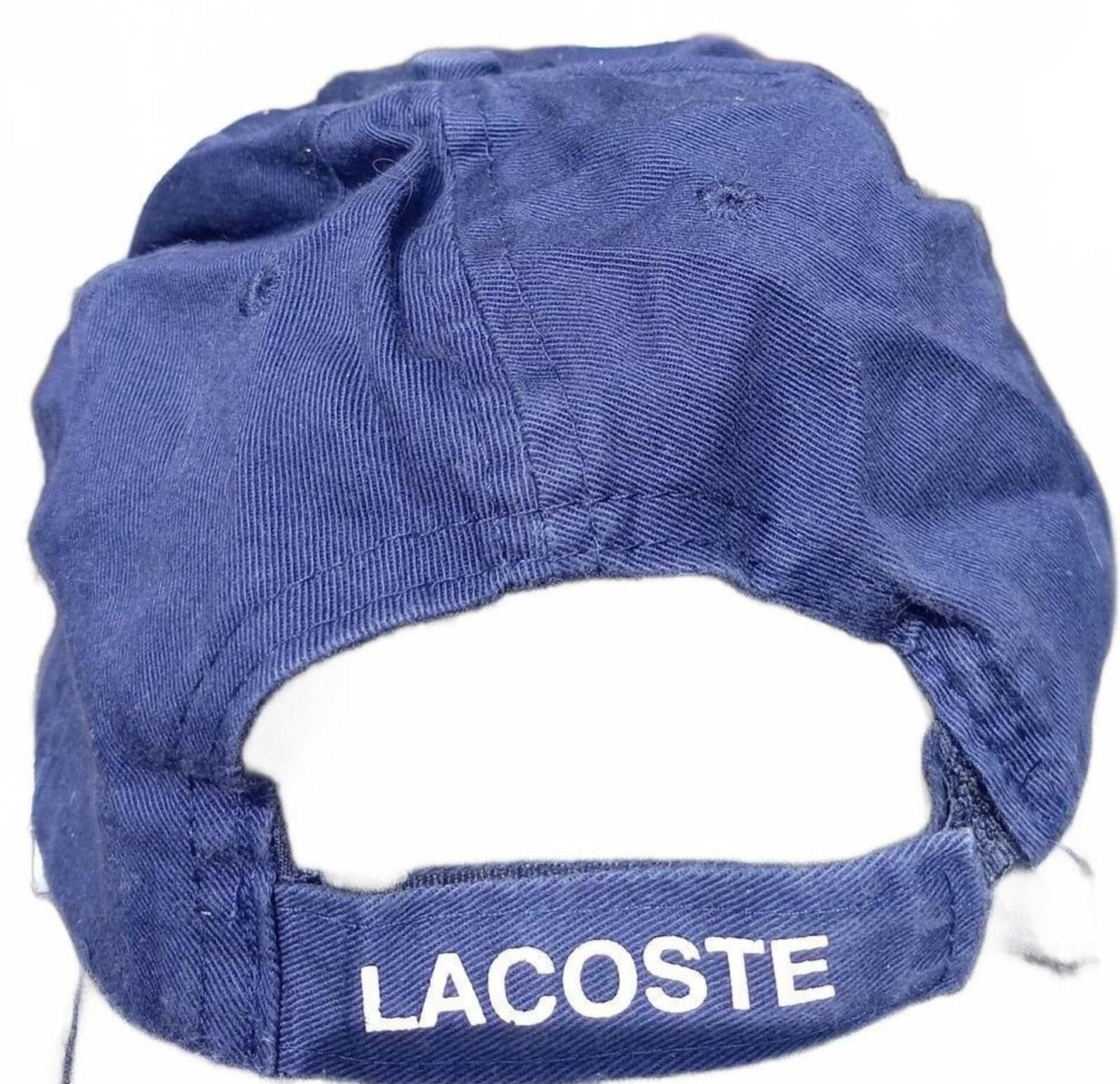 Lacoste Navy Blue Baseball Cap with Embroidered Crocodile Logo