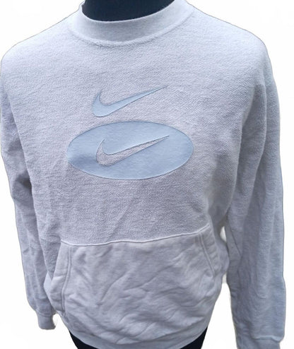 Beautiful Nike Swoosh League French Terry Crewneck Sweatshirt - Size M