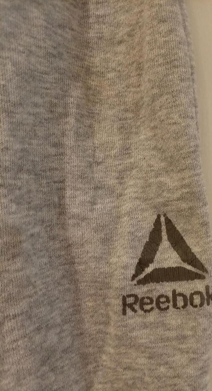 Reebok Grey Jogger Sweatpants with Drawstring Waist - Medium