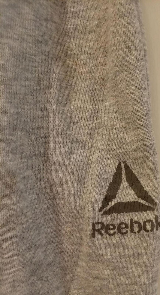 Reebok Grey Jogger Sweatpants with Drawstring Waist - Medium