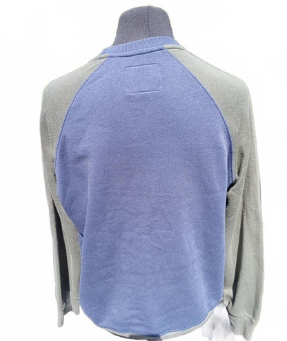 Lambretta Originals Carnaby Street Raglan Sweatshirt Blue Grey - Large 23" P2P