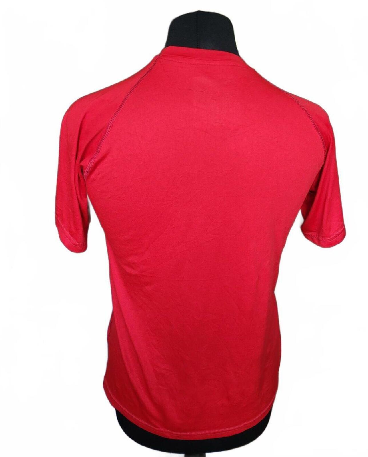 Adidas Men's Red Short Sleeve Athletic T-Shirt - Small