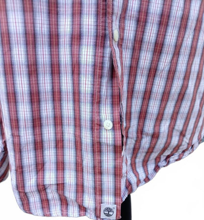 Vintage Y2K Timberland Men's XL Slim Fit Button Down Shirt Spotless 23" P2P