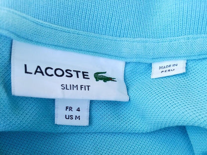 Lacoste Slim Fit Light Blue Polo Shirt US M FR 4 Beautiful Colour