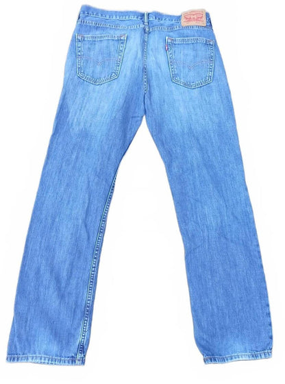 Title: Levi's 514 Men's Straight Fit Jeans Blue Denim Size W34 L30 Medium Wash