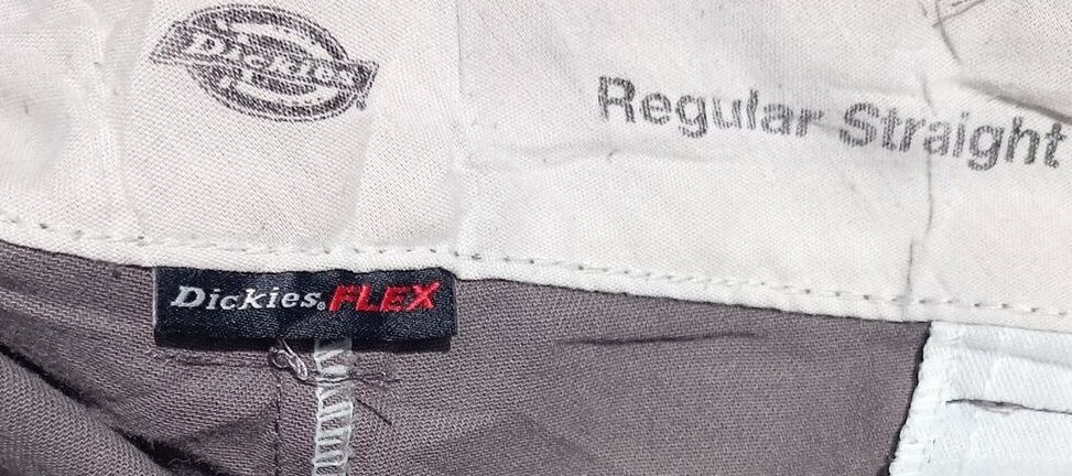 Dickies FLEX Cargo Pants 40x32 Charcoal Grey Regular Fit Stretch Combat Trousers