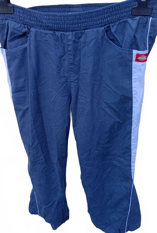 Dickies Medical Scrub Pants Men's Small Blue Track Style Active Workwear Sliders
