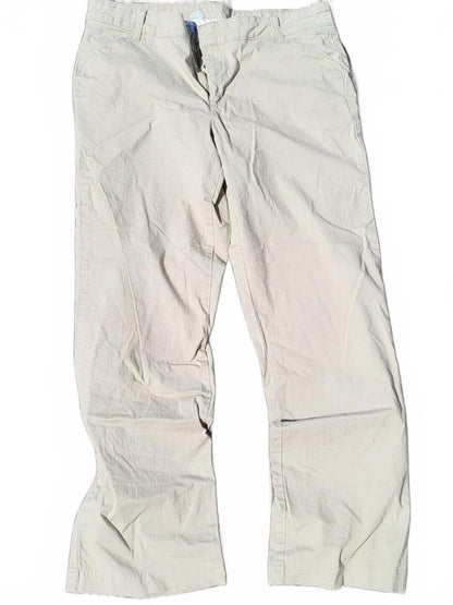 Dickies Women's Straight Leg Workwear Trousers 14R Beige Khaki (W36 L30) - 90s
