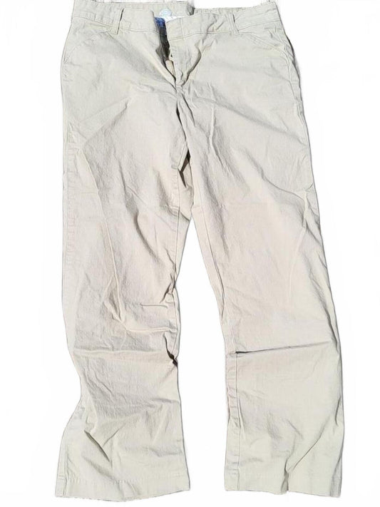 Dickies Women's Straight Leg Workwear Trousers 14R Beige Khaki (W36 L30) - 90s
