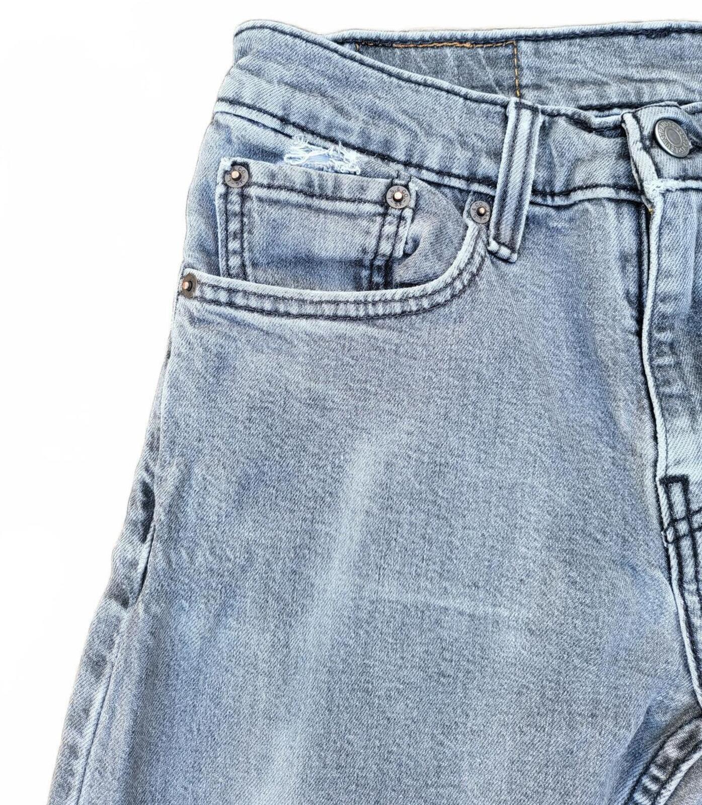 Levi's 512 Men's Slim Tapered Jeans Light Blue Wash Stretch Denim W30 L32