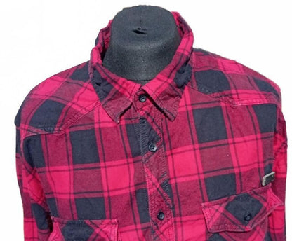 Brandit XL Shirt – Regular Fit – Red/Black Check – Casual Workwear