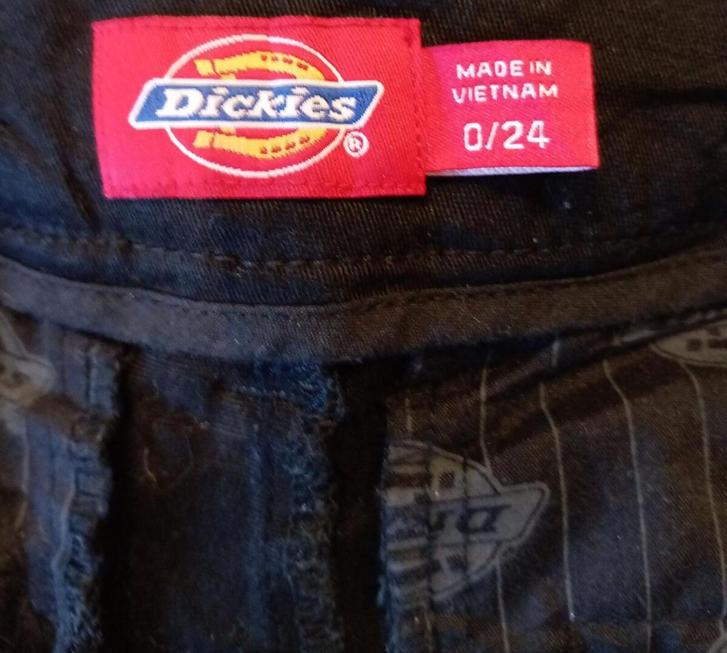 Dickies Women's Black Work Pants Trousers Size 0 / 24 Regular Straight Leg Skate