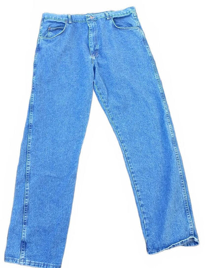 Wrangler Men’s Jeans W40 L34 – Blue – 100% Cotton – Straight Fit - Pristine