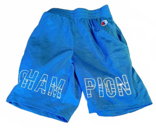 Champion Blue Mesh Sports Shorts - Small