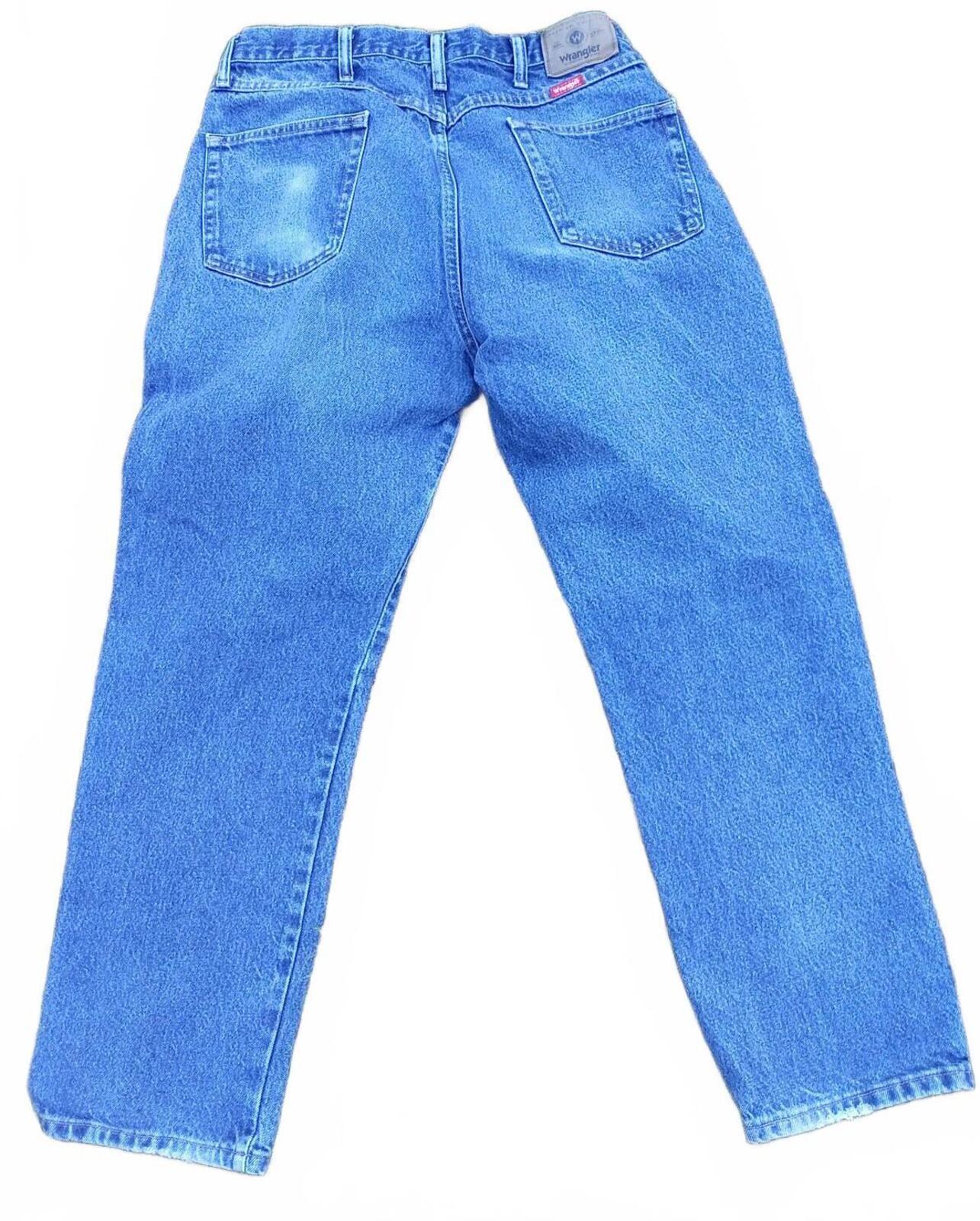 Wrangler 96501MR Men's Jeans Size 38x30 Regular Straight Heavy Cotton Blue