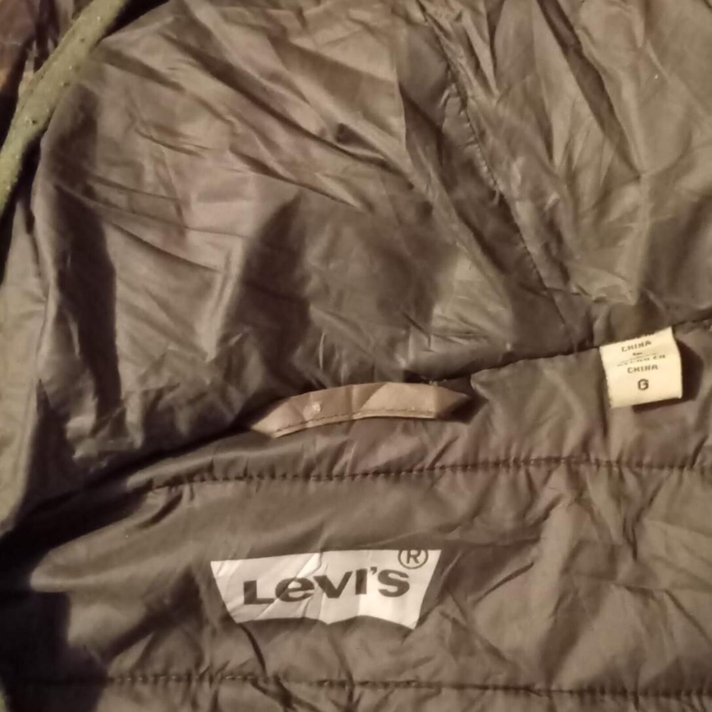 Levi’s Camo Hooded Jacket – Men’s – Midweight – Excellent Condition - Large
