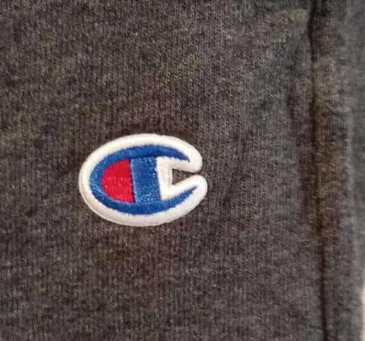 Champion Grey Sweatpants with Logo - Medium