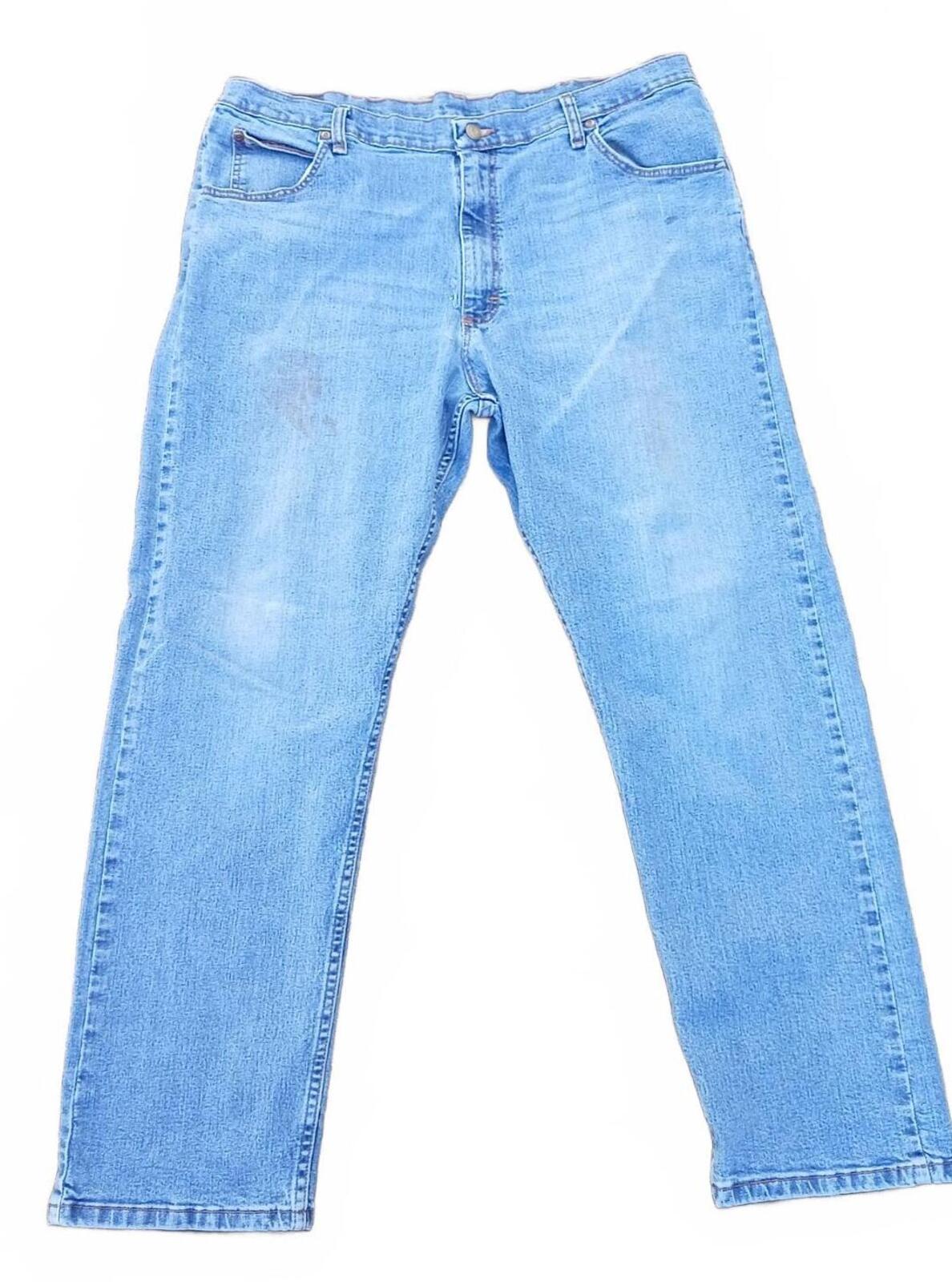 Wrangler Men's Workwear Jeans Regular Fit Light Wash Skater DIY Denim W40 L30