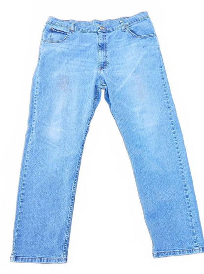Wrangler Men's Workwear Jeans Regular Fit Light Wash Skater DIY Denim W40 L30