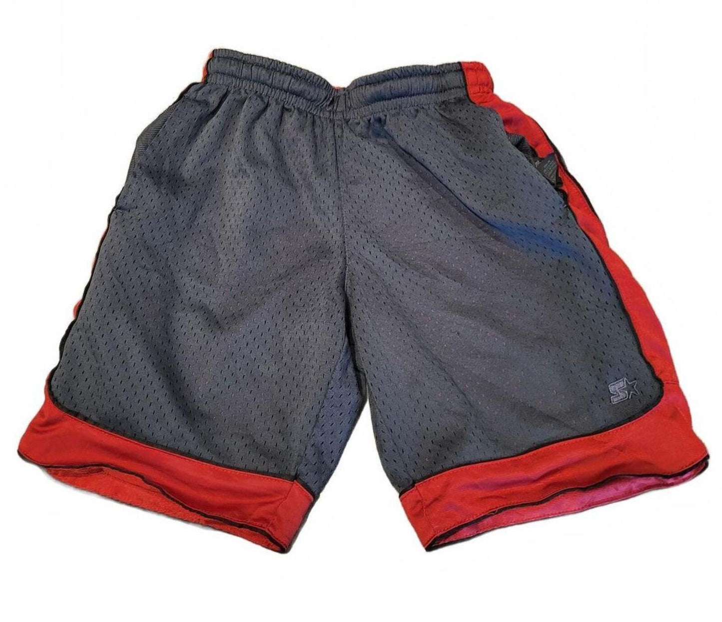 Reversible Starter Red and Black Athletic Shorts Size 8 to 10 Year Boys