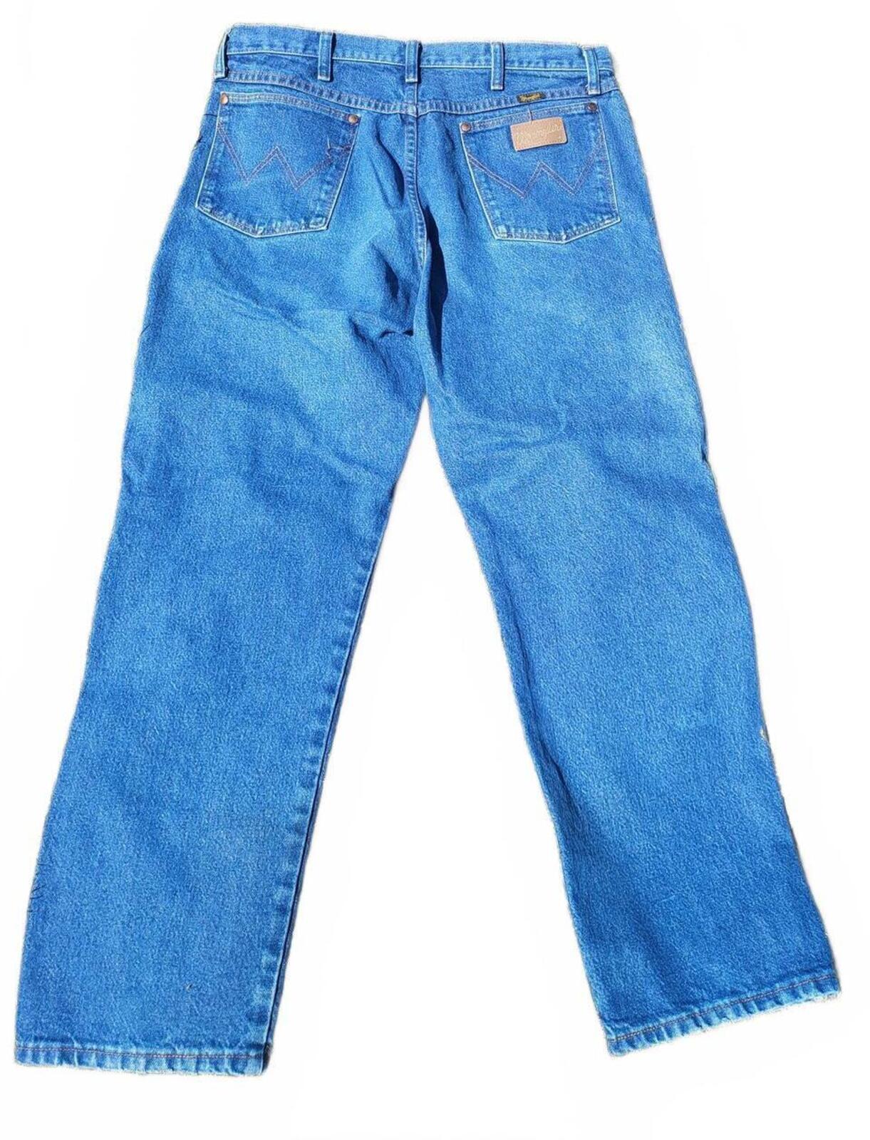 Wrangler Authentics Men's Regular Fit Jeans Dark Stonewash Blue Denim W36 L30