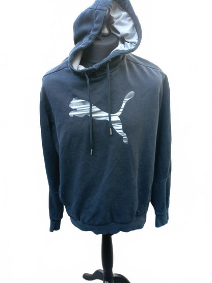 Puma Black Hoodie with Logo Large