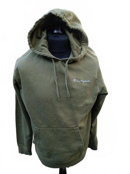 Champion Olive Green Hoodie with Front Pocket Large