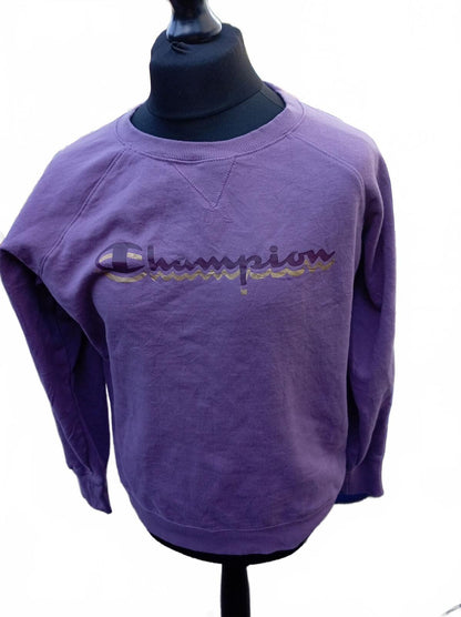 Champion Purple Crewneck Sweatshirt Large
