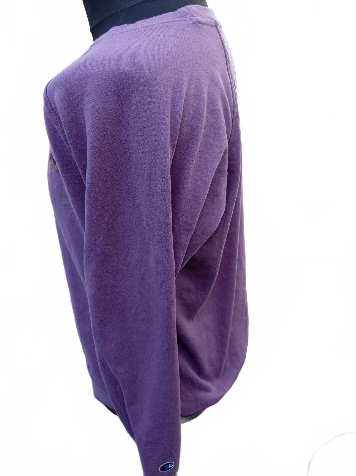 Champion Purple Crewneck Sweatshirt Large
