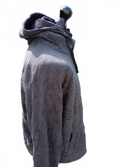 Beautiful Pre-Loved Champion Grey Hooded Zip-Up Jacket - XL