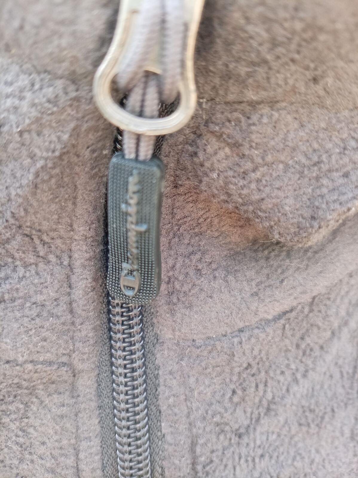 Beautiful Pre-Loved Champion Grey Hooded Zip-Up Jacket - XL