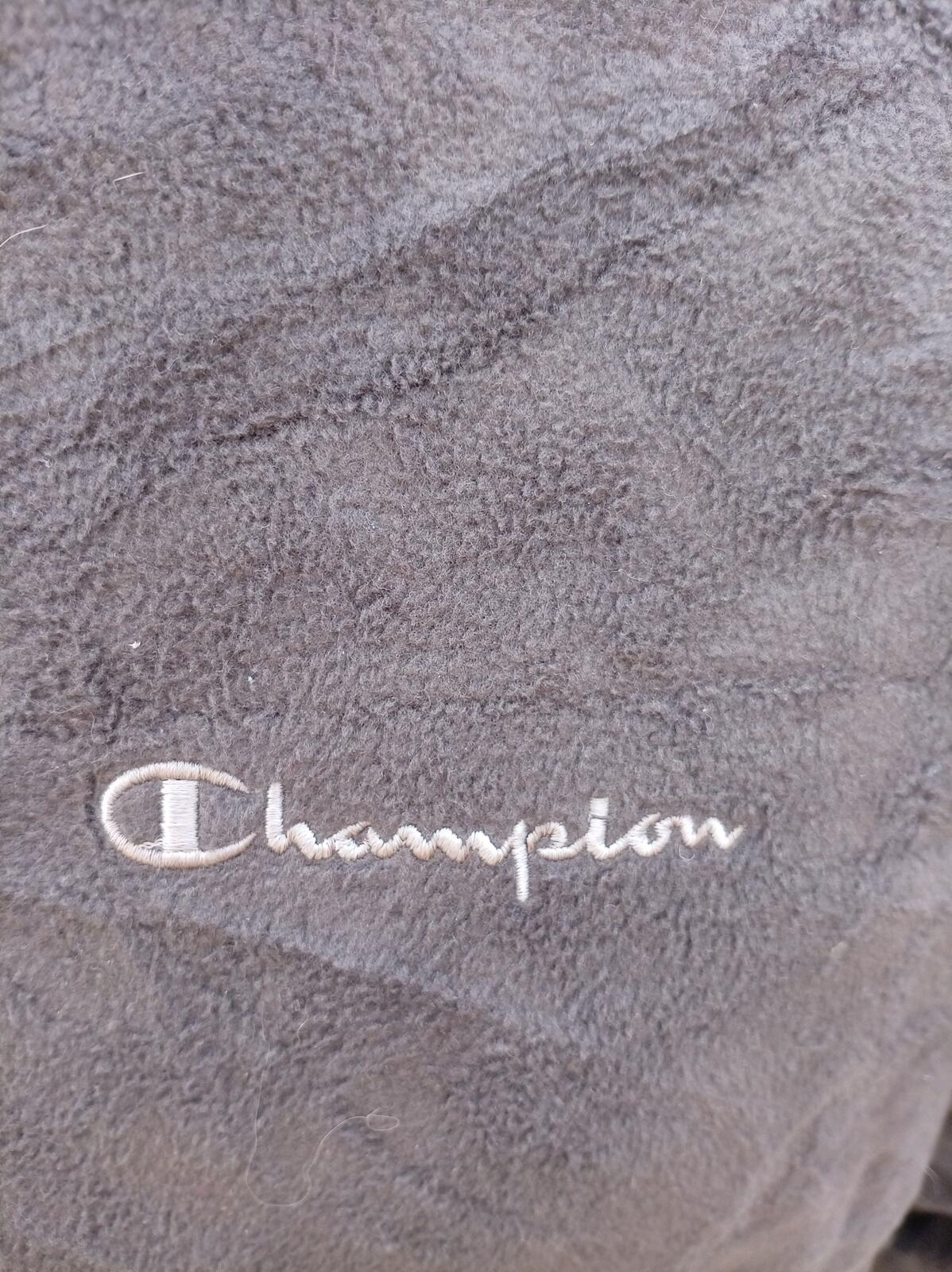 Beautiful Pre-Loved Champion Grey Hooded Zip-Up Jacket - XL