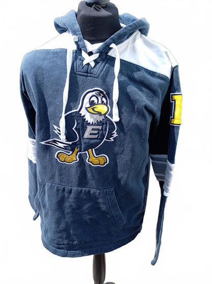 Champion Eagles Hoodie Lace-Up– Navy – Size Medium
