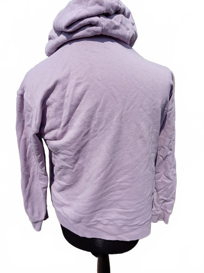 Adidas Lavender Zip-Up Hoodie with Logo Embroidery XL
