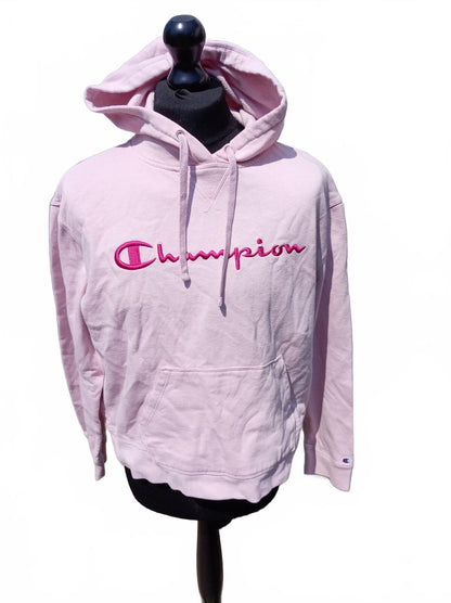 Champion Pink Hoodie Sweatshirt XL
