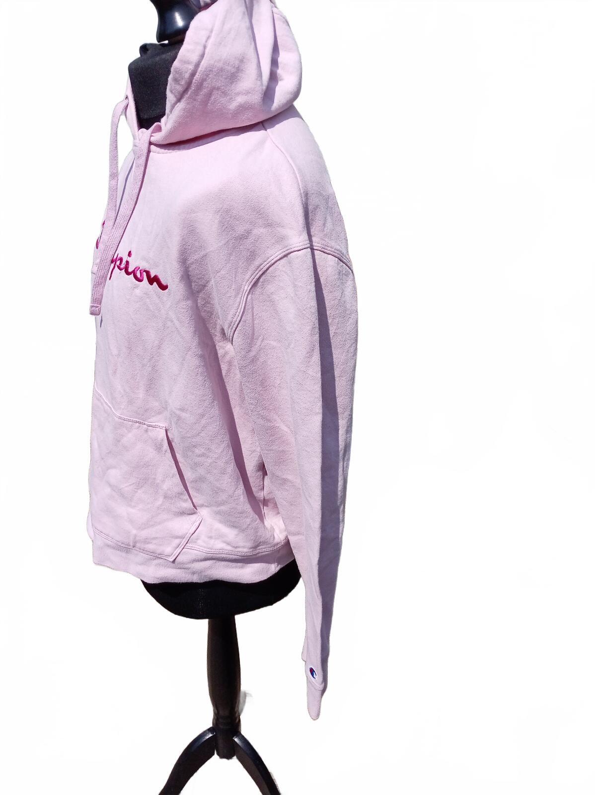 Champion Pink Hoodie Sweatshirt XL