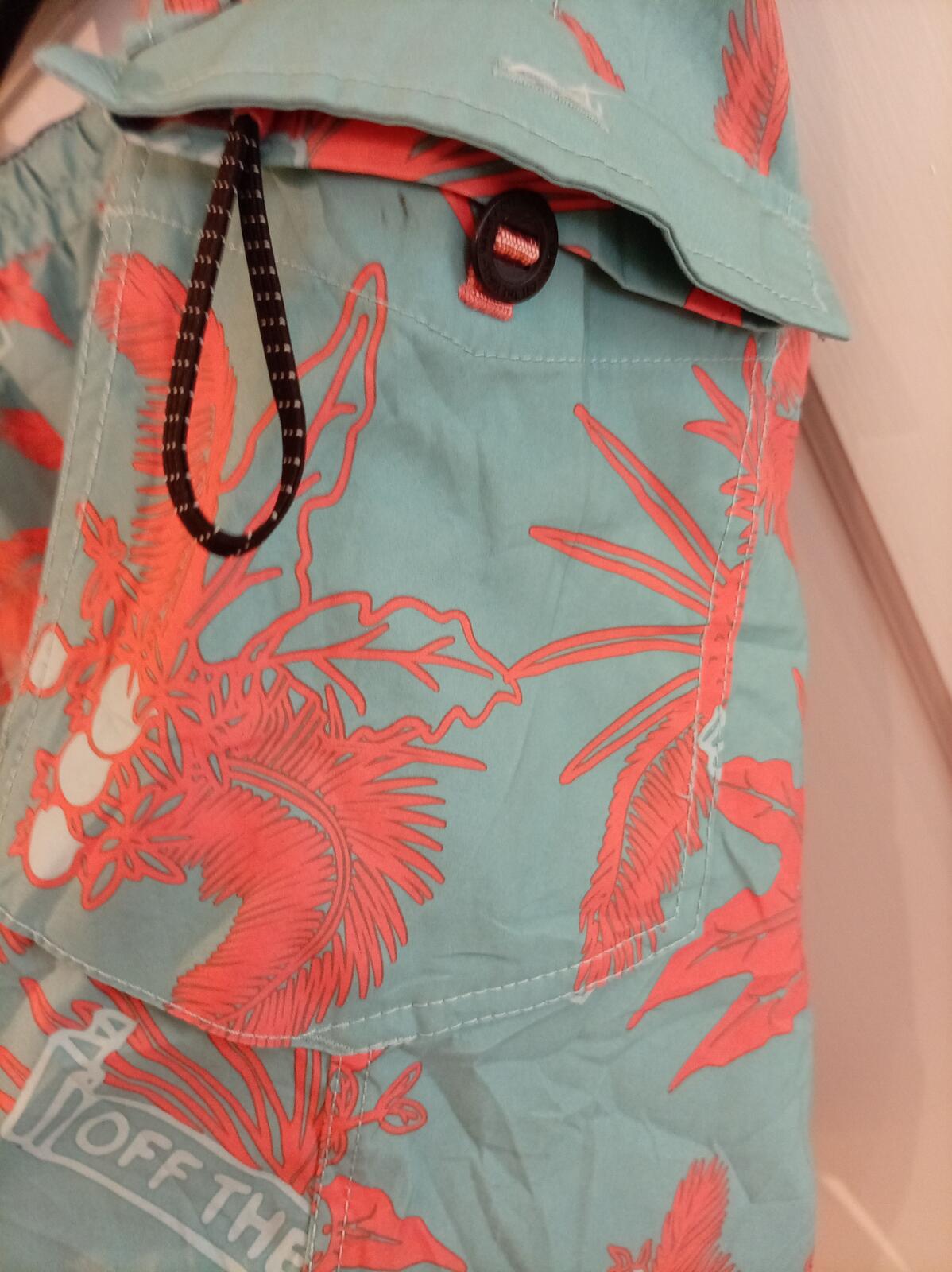 Vans Men's Swim Shorts with Tropical Print Large