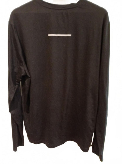 Reebok Black Long Sleeve Logo T-Shirt - Base Layer Style - XL