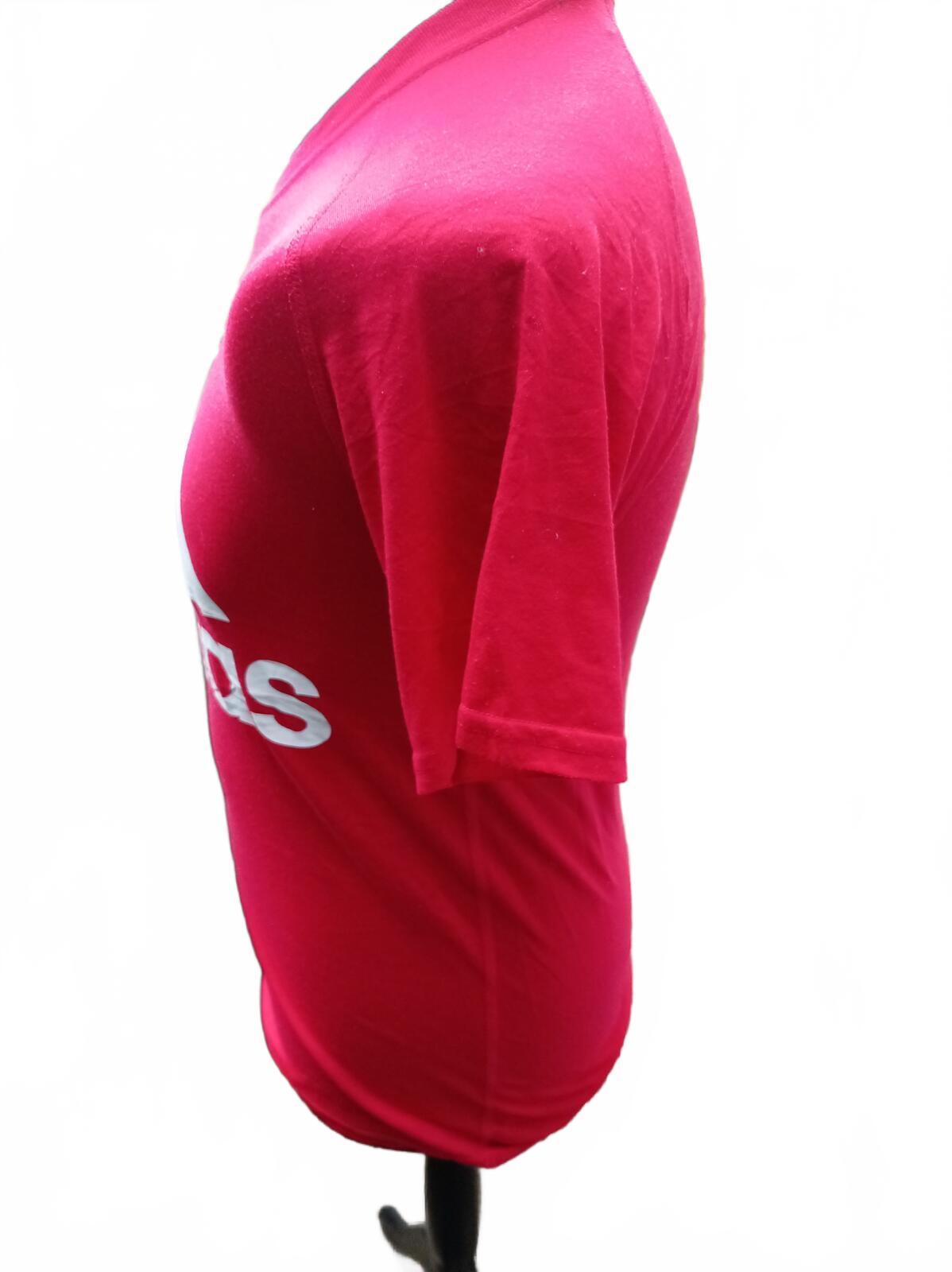 Adidas Red Logo T-Shirt - Small