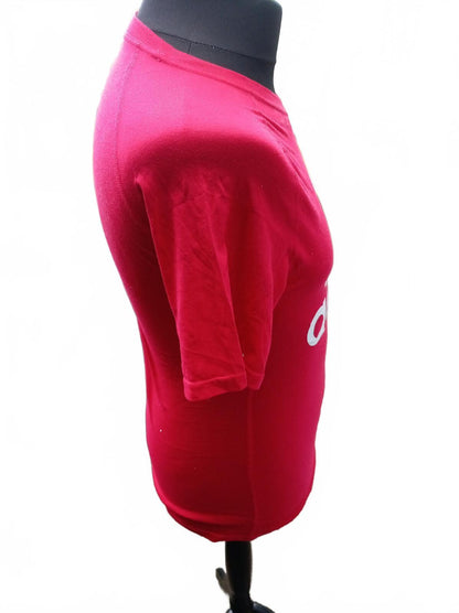 Adidas Red Logo T-Shirt - Small