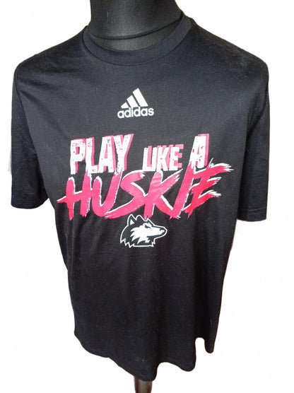 Adidas Play Like a Huskie Black T-Shirt Large