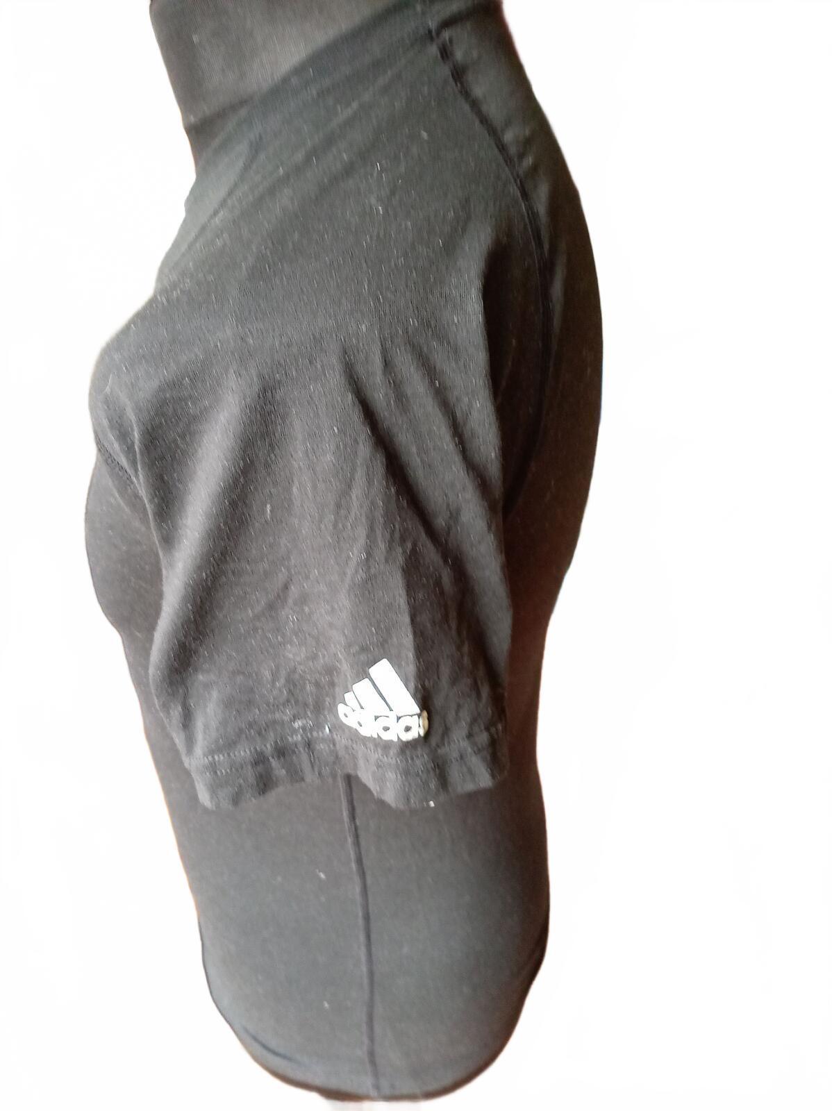 Adidas Ultimate Tee Black Polyester T-Shirt Small