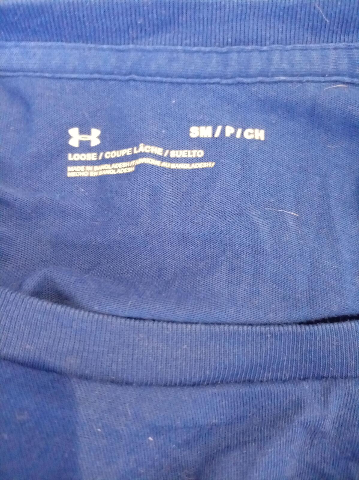 Under Armour Blue Short Sleeve T-Shirt - Small