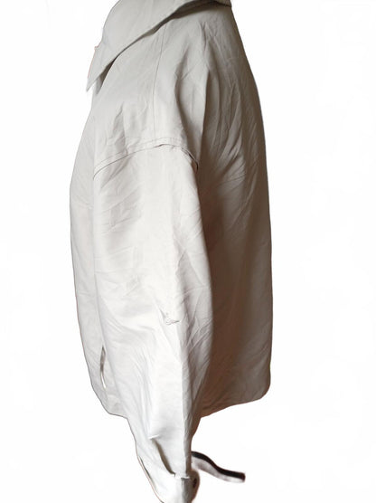 Dockers Beige Lightweight Casual Jacket with Embroidered Sleeve Detail - XL