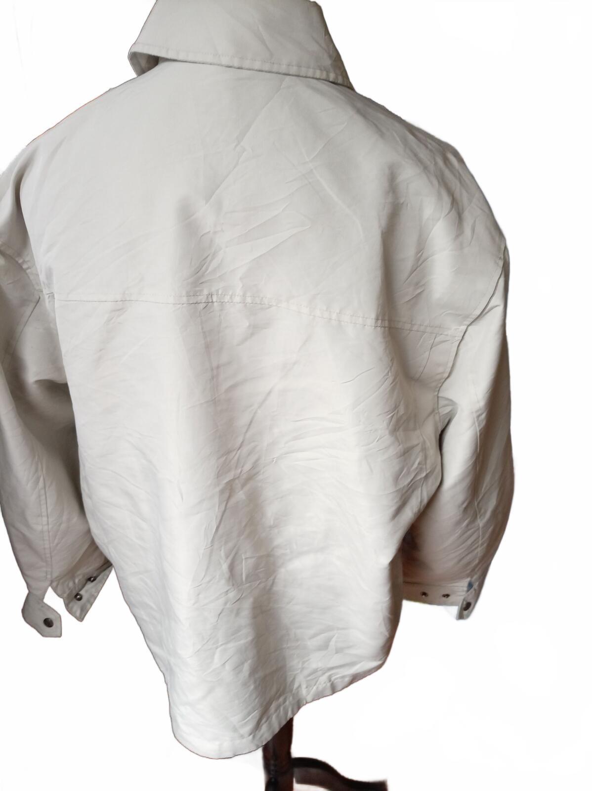 Dockers Beige Lightweight Casual Jacket with Embroidered Sleeve Detail - XL